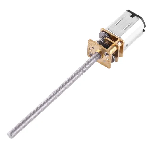 Motor de engranaje eléctrico de 6 V, 30-500 rpm, eje de salida de 2.165 in, varilla roscada M3 para proyectos de robótica