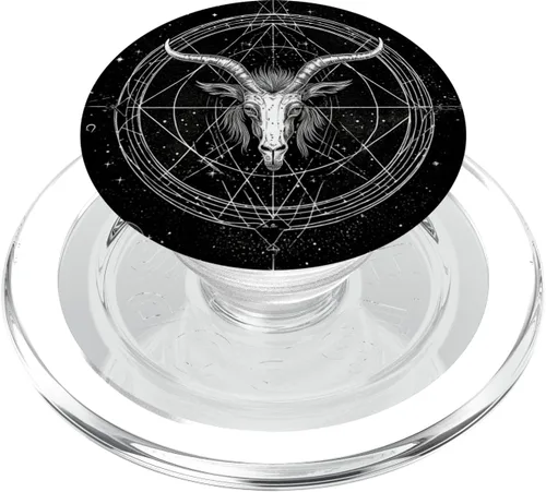 Miniatura 8 de Occult Witchy Celestial Baphomet PopSockets PopGrip intercambiables