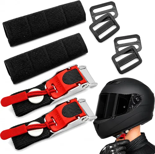 Miniatura 11 de Helmet Quick Release Buckle Kit, Metal Helmet Chin Strap Adapter, Compatible with Classic D-Rings Helmet