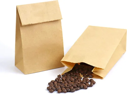 Miniatura 8 de Kslong Pequeñas bolsas de papel blanco, 50 mini bolsas de papel para regalos de fiesta, bolsa de almuerzo de papel a granel para sándwich, palomitas