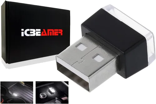 Miniatura 33 de ICBEAMER Smart USB 1-Paquete (Azul) Luz de Noche LED Automática Plug-in Miniatura para Coche, Van, Pickup, Camión, Interior, Maletero, Iluminación