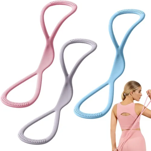 Miniatura 12 de Bandas de resistencia, 2025 nueva figura 8 bandas de resistencia para mujeres y hombres, bandas de ejercicio con asas para entrenamiento, brazo
