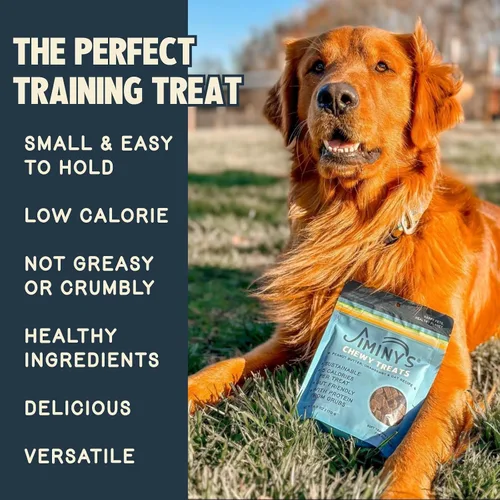Miniatura 2 de Jiminy's Golosinas masticables de entrenamiento para perros, bajas en calorías, proteína hipoalergénica para insectos, fabricadas en Estados Unidos