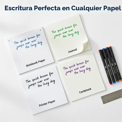 Miniatura 4 de Mr. Pen - Bolígrafos de punta de fieltro, paquete de 8, 0.028 in, colores surtidos, secado rápido, bolígrafos de punta de fieltro fina para artes