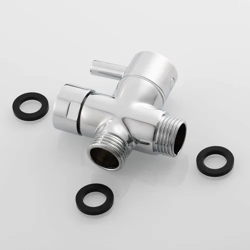 Miniatura 9 de CIENCIA Válvula desviadora de ducha G1/2" para baño, válvula desviadora de brazo de ducha de latón de 3 vías para ducha de mano, componentes