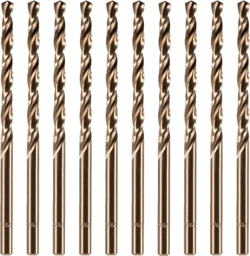Miniatura 13 de amoolo Juego de brocas de cobalto (1/16"-1/4", 13 unidades), brocas de metal M35 HSS para acero, acero inoxidable, metal duro, hierro fundido