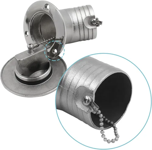 Miniatura 5 de SHENGHUISS Boat Water/Diesel/Gas/Fuel Deck Fill/Filler 1-1/2 Inch(38mm) with Keyless Cap 316 Stainless Steel Boat Deck Hardware for Boat, Yacht