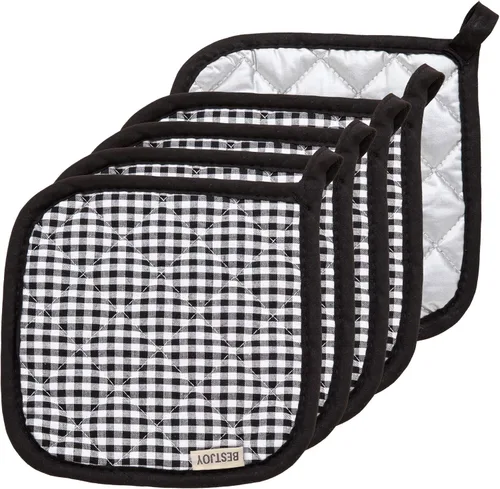 5 soportes para ollas para cocina, baches de algodón con gran resistencia al calor, almohadillas calientes, salvamanteles para cocinar y hornear,