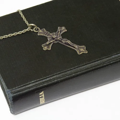 Miniatura 5 de Aylifu Cross Pendant Charms, 50pcs Alloy Jesus Peace Crucifix Pendants Jewelry Findings Accessories for DIY Handmade Bracelet Necklace