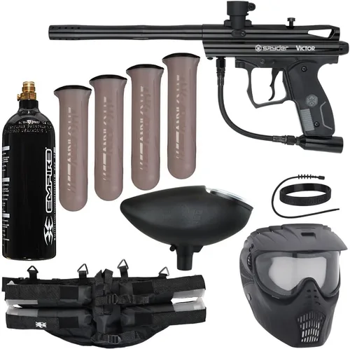 Miniatura 10 de Action Village Kit de Paquete de Pistola de Paintball Kingman Spyder Epic (Victor)