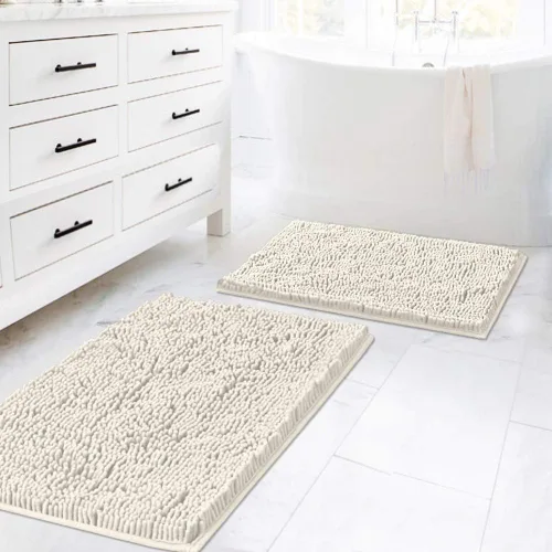 Miniatura 26 de H.VERSAILTEX Alfombras de Baño para Baño Antideslizantes de Felpa Chenille Extra Suaves y Absorbentes para Cuarto de Ducha Lavables a Máquina