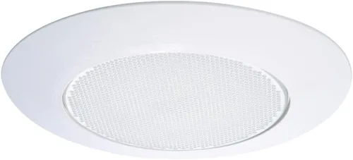HALO Serie 170 - Lámpara de ducha empotrada con lente empotrada blanca de 6 pulgadas con reflector y lente de albalita esmerilada