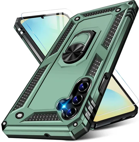Miniatura 17 de Vaki Funda para Samsung Galaxy S22 5G con protector de pantalla integrado de grado militar, cubierta dura y resistente, funda resistente para Galaxy