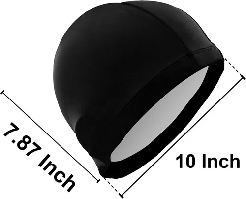 Miniatura 4 de Gorra de natación unisex para adultos, diseño divertido creativo de poliéster