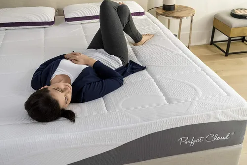 Miniatura 8 de Colchón de espuma de memoria Gel-Max UltraPlush de 10 pulgadas, diseño chulo, de Perfect Cloud, Memory Foam, Blanco, gris