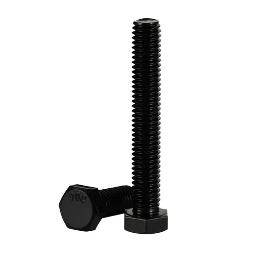Miniatura 9 de Tornillos hexagonales de cabeza hexagonal de 1/4-20 x 1, acabado negro 18-8, rosca gruesa UNC totalmente roscada, 20