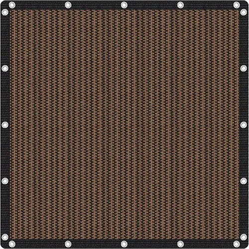 VICLLAX Sombra Tela para el sol, pantalla de privacidad con ojales para patio, jardín, pérgola, toldo, 6 x 6 pies, moca
