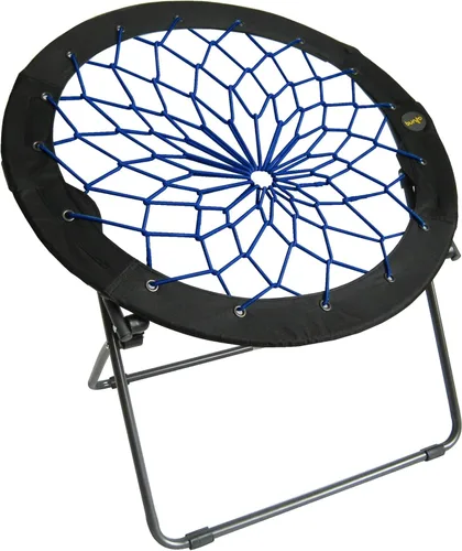 Miniatura 12 de Zenithen Silla Bungee Bunjo Plegable de 29", Índigo (Paquete de 1) - Asiento Plegable Ligero para Adolescentes, Adultos, Dormitorios, Habitaciones