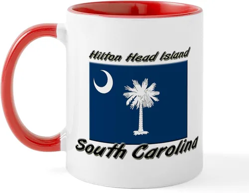 Miniatura 23 de CafePress Taza de café de cerámica de 11 oz (11.0 fl oz) de la bandera de Carolina del Sur Taza con la bandera de Carolina del Sur