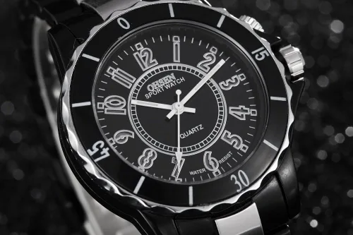 Miniatura 3 de blanco señoras relojes de trabajo 7 colores LED luz mujeres cuarzo reloj de moda impermeable analógico reloj