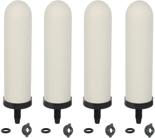 Miniatura 9 de Huining 2 filtros de agua negros - Sistema de filtro de agua por gravedad para el hogar - Compatible con Berkey