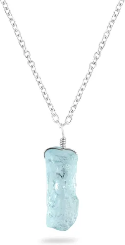 Miniatura 6 de Colgante delicado de piedras preciosas naturales crudas, collar de piedras ásperas surtidas, hecho a mano, joyería hipoalergénica bohemia