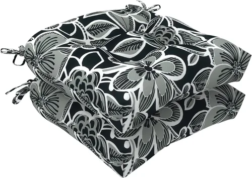 Miniatura 29 de LVTXIII Cojines para sillas de mimbre para exteriores, 19 x 19 x 4 pulgadas, cojines para sillas de patio con lazos, cojines de asiento gruesos
