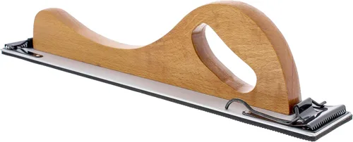 Miniatura 5 de TCP Global Lijadora Longboard con mango de madera de 10.75 pulgadas de largo, lijadora de bloque, bloques de lijado de carrocería automática, bloque