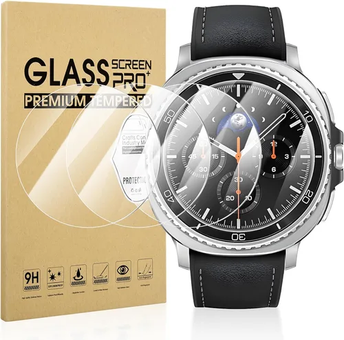 Miniatura 13 de Suoman Paquete de 4 protectores de pantalla de vidrio templado para Samsung Galaxy Watch 4 Classic de 1.81 pulgadas (1.811 in) para Galaxy Watch 4