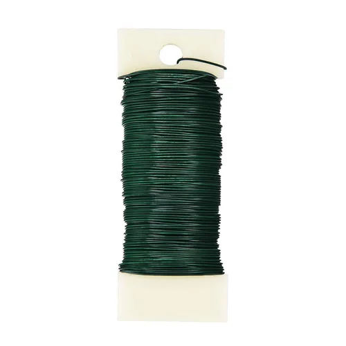 Beadnova - Alambre floral de 38 yardas de calibre 22, alambre de paleta para hacer coronas, manualidades, arreglos florales, guirnaldas