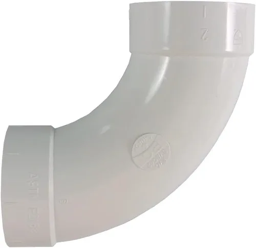 Miniatura 3 de Pieza de repuesto NUEVO Paquete de 6 Codo de barrido de PVC de 2 "de PVC de 90 grados de largo usado