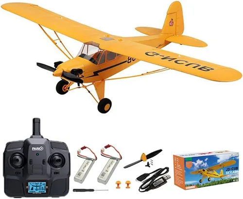 Miniatura 8 de Avión RC de control remoto de 5 canales J3-CUB de Park10 Toys para adultos con motor sin escobillas 1406 al aire libre, avión de ala fija de 3D6G