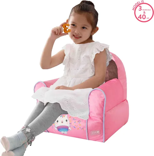 Miniatura 6 de Idea Nuova Gabby's Dollhouse Sillón Sofá Tipo Puf Suave y Cómodo con Temática para Niños