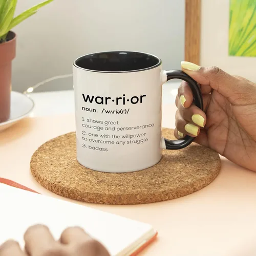 Miniatura 5 de YouNique Designs Taza con texto en inglés «Get Well Soon Warrior, 11 onzas», «Encouragement, Sobriety, Badass Women», «Proud Of You», taza