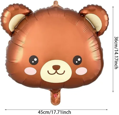 Miniatura 5 de Kit de Guirnalda de Globos con Oso 121 piezas Globos Marrone y Azul con Globos de Oso de Foil para la Decoración de Baby Shower y Fiesta
