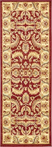 Miniatura 28 de Unique Loom - Colección Voyage - Alfombra redonda tradicional oriental, marrón, Polipropileno, Marrón/Azul Claro