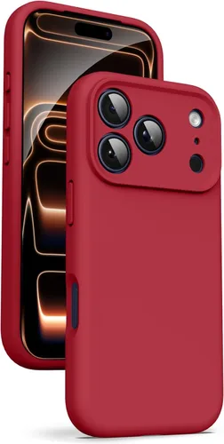 Miniatura 48 de Supdeal Funda de silicona líquida para iPhone 12 Pro Max, [protección de cámara] [antihuellas dactilares] [carga inalámbrica] Funda protectora de 4