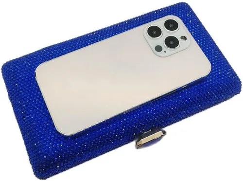 Miniatura 4 de Elegantes bolsas de noche de cristal, bolsos de boda, bolso de novia, caja de mano para mujer