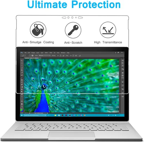 Miniatura 6 de Megoo [Paquete de 2] Protector de pantalla para Microsoft Surface Book 3 de 15 pulgadas (versión 2020), vidrio templado, protector de pantalla