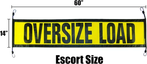 Miniatura 4 de Productos de advertencia de gran tamaño - EZ Hook Escort Señal de carga de gran tamaño - Hecho en Estados Unidos