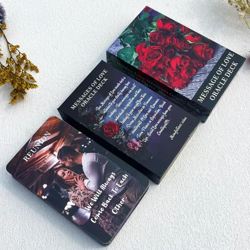 Miniatura 8 de DPEHAKMK Mensajes de Amor Cartas del Oráculo, Cartas del Oráculo para Principiantes, Incluye Mensajes de Amor, Romance, Llama Gemela, Alma Gemela