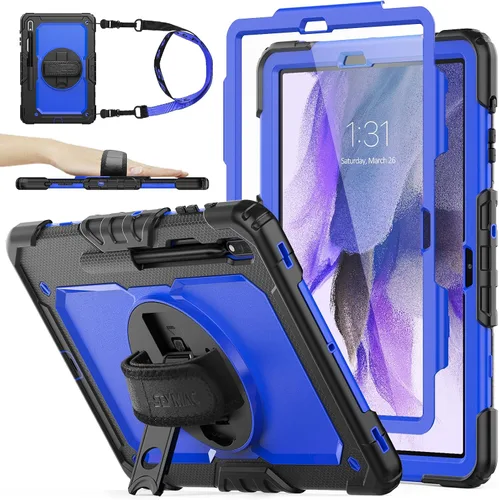 Miniatura 9 de SEYMAC stock Funda para Samsung Galaxy Tab S7 FE / S8 Plus 5G Funda de 12.4 pulgadas con protector de pantalla portalápices