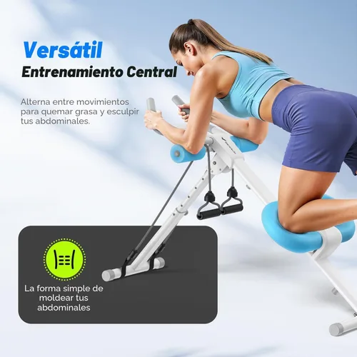 Miniatura 2 de MERACH Máquina de abdominales, equipo de entrenamiento abdominal, máquina de entrenamiento abdominal ajustable para entrenamiento de abdominales