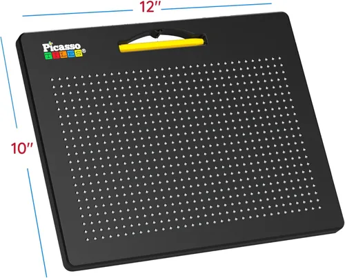 Miniatura 2 de PicassoTiles 2PK Tablero de Dibujo Magnético 4 en 1 de 12 x 10 pulgadas, Tableta Magnética Grande con 4 Caras, Alfabetos en Minúsculas y Mayúsculas