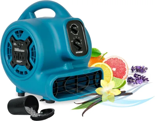 Miniatura 10 de XPOWER P-150N - Ventilador difusor de aroma con aroma aromático Freshen Air Mover + ionizador para aromatización, enfriamiento, ventilación y secado