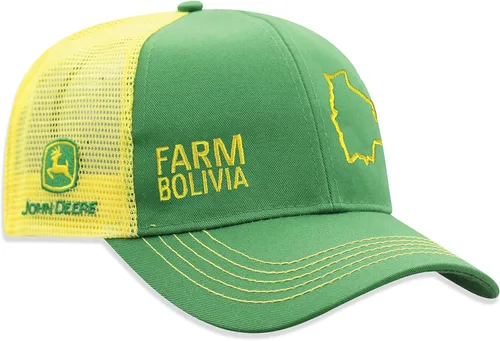 Miniatura 150 de John Deere Gorra de béisbol con logotipo y malla trasera con contraste, para hombre
