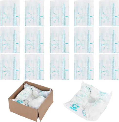 Miniatura 10 de Bolsas de espuma para envío, 8 unidades de 20 x 24 pulgadas, prácticas bolsas expandibles activadas por temperatura, embalaje rápido instantáneo, 8