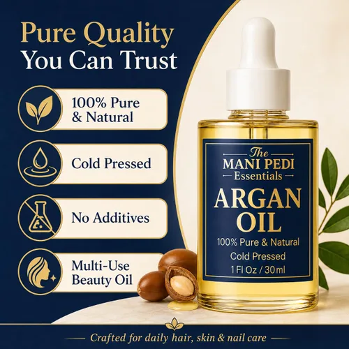 Miniatura 3 de TMPE Aceite de argán 100% puro, prensado en frío. Fuente natural de vitamina E y antioxidantes. Aceite de uso diario para cabello, piel y cuerpo, 1