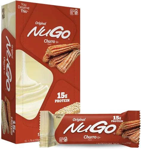 Miniatura 17 de NuGo Barra de proteínas, mantequilla de maní, 0.39 oz de proteína, sin gluten, 15