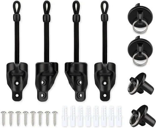 Miniatura 15 de Coolaroo - Piezas de repuesto elásticas y tapa de extremo, color negro, resistente a la intemperie, para persianas enrollables Coolaroo